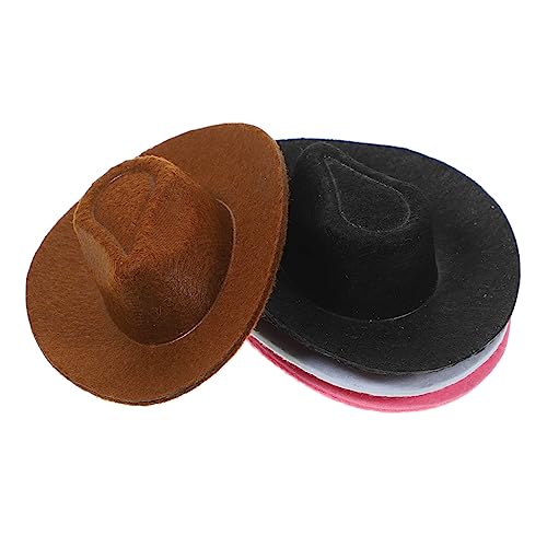 INOOMP 4 Stück Mini Cowboyhut Ornament Dekoration Mini Hüte Hut Für Puppen Hut Für Mini Hauspuppe Austauschbare Puppenhüte Mini Cowgirl Hüte Für Getränke Zufällige Farbe INOOMP 4 Stück Mini Cowboyhut Ornament Dekoration Mini Hüte Hut Für Puppen Hut Für Mini Hauspuppe Austauschbare Puppenhüte Mini Cowgirl Hüte Für Getränke Zufällige Farbe von INOOMP