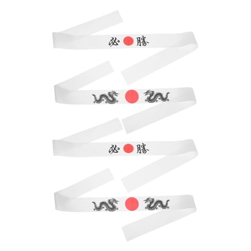 INOOMP 4 Stück Ninja-Stirnband japanische Kochband japanische Kopfbedeckung Koch Kopfbedeckung Karate-Hachimaki-Band Hachimaki-Werkzeug Sushi-Hachimaki Polyester INOOMP 4 Stück Ninja-Stirnband japanische Kochband japanische Kopfbedeckung Koch Kopfbedeckung Karate-Hachimaki-Band Hachimaki-Werkzeug Sushi-Hachimaki Polyester von INOOMP