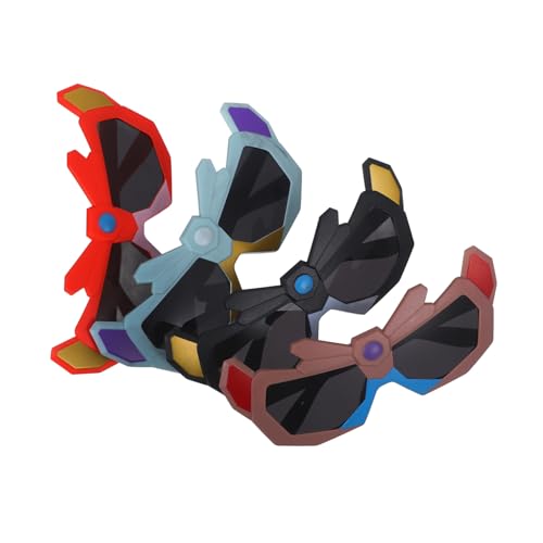 INOOMP 4 Stück Sonnenbrillen Roboter-design Leichte Partybrillen in Rot Blau Schwarz Braun Stabile Sichere Brillen für Partydeko und Geburtstagsgeschenk INOOMP 4 Stück Sonnenbrillen Roboter-design Leichte Partybrillen in Rot Blau Schwarz Braun Stabile Sichere Brillen für Partydeko und Geburtstagsgeschenk von INOOMP