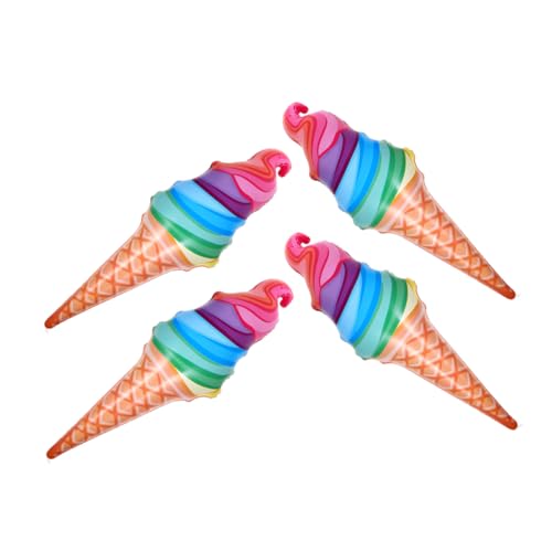 INOOMP 4 Stück Teiliges Aufblasbares Eiscreme Deko aus Langlebigem Realistische Eistüten Partydeko für Dessert Motto Wiederverwendbar und Vielseitig Einsetzbar für Geburtstagsfeiern und INOOMP 4 Stück Teiliges Aufblasbares Eiscreme Deko aus Langlebigem Realistische Eistüten Partydeko für Dessert Motto Wiederverwendbar und Vielseitig Einsetzbar für Geburtstagsfeiern und von INOOMP