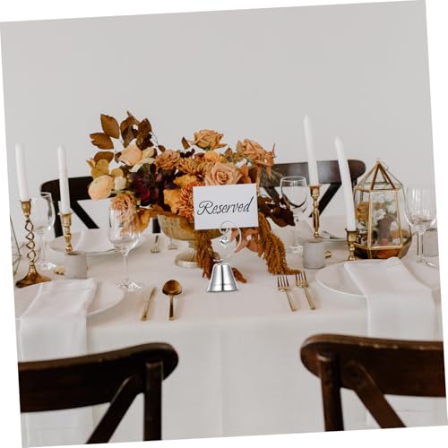 INOOMP 4 Stück Teiliges Tischkartenhalter aus Robustem Legierungs material Vielseitig als Platzkarten Fotohalter für Hochzeit Geburtstag Memo Menükarten Sicherer Stand und Langlebig von INOOMP