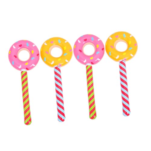 INOOMP 4 Stücke Aufblasbare Donuts Süßigkeitendekoration Donut-Party-Dekorationen Donut aufblasbar Ballonverzierung Partyzubehör Süßigkeiten Ballons Lutscherspielzeug PVC INOOMP 4 Stücke Aufblasbare Donuts Süßigkeitendekoration Donut-Party-Dekorationen Donut aufblasbar Ballonverzierung Partyzubehör Süßigkeiten Ballons Lutscherspielzeug PVC von INOOMP