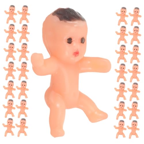 INOOMP 40 Stück Engel Puppe Kleine Plastikbabys Kleine Babyfiguren Mini-puppen Mini Plastikbabys Mini-babys Aus Plastik Mini-babys Babyfiguren Babyparty-spiele Babyparty - Plastik von INOOMP
