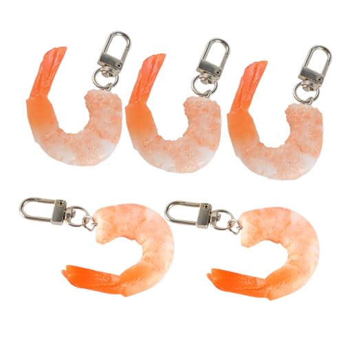 INOOMP 5 Stück Teiliges Realistisches Garnelen Schlüsselanhänger Lebensnahe Garnelenform Dekorative Tasche Anhänger Simulation Lebensmittel Schlüsselring Kreatives für Partys INOOMP 5 Stück Teiliges Realistisches Garnelen Schlüsselanhänger Lebensnahe Garnelenform Dekorative Tasche Anhänger Simulation Lebensmittel Schlüsselring Kreatives für Partys von INOOMP