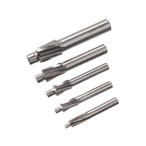 INOOMP 5 Stück Teiliges Senkkopf Schaftfräser Cnc Fräswerkzeug Gerader Schaft Hohe Präzision Verschleißfest Geeignet für Stahl Aluminium Werkzeugmaschinenbearbeitung von INOOMP
