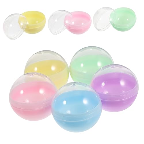 INOOMP 50 Stück Gacha Muschelspielzeug Kapsel leere Kapsel befüllbarer runder Ball Gewinnspielkugeln Schüttgut plastikball kunststoffball füllbarer Ball aus Kunststoff Automatenkapsel pp INOOMP 50 Stück Gacha Muschelspielzeug Kapsel leere Kapsel befüllbarer runder Ball Gewinnspielkugeln Schüttgut plastikball kunststoffball füllbarer Ball aus Kunststoff Automatenkapsel pp von INOOMP