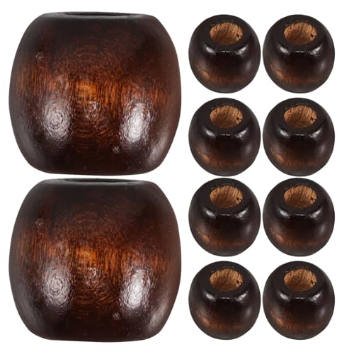 INOOMP 50 Stück Holzperlen Abacus Perlen runde Holzperlen große Lochabstandsperlen Abstandshalter aus Holz Holzperlen rund Holzperlen zum Basteln Light Brown INOOMP 50 Stück Holzperlen Abacus Perlen runde Holzperlen große Lochabstandsperlen Abstandshalter aus Holz Holzperlen rund Holzperlen zum Basteln Light Brown von INOOMP