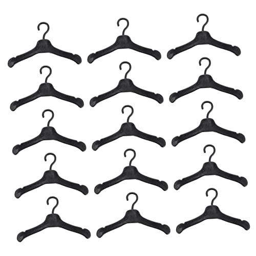 INOOMP 50 Stück Mini-Spielzeugzubehör zum Aufhängen von Kleidung Puppenkleiderhalter -Kleiderbügel für Mädchen puppenkleiderbügel Puppen kleiderbügel Ständer für Puppenkleider Plastik von INOOMP