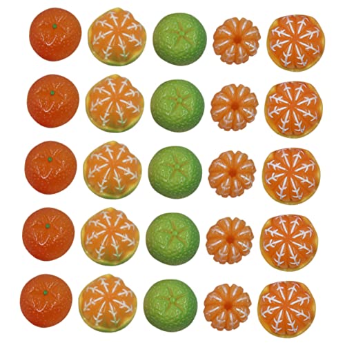INOOMP 50 Stück Simuliertes orangefarbenes Zubehör Schmuckherstellung Fruchtanhänger künstliche Orangen orangefarbene Verzierungen Harz-Anhänger gefälschte Mini-Orangen Mini-Obst INOOMP 50 Stück Simuliertes orangefarbenes Zubehör Schmuckherstellung Fruchtanhänger künstliche Orangen orangefarbene Verzierungen Harz-Anhänger gefälschte Mini-Orangen Mini-Obst von INOOMP