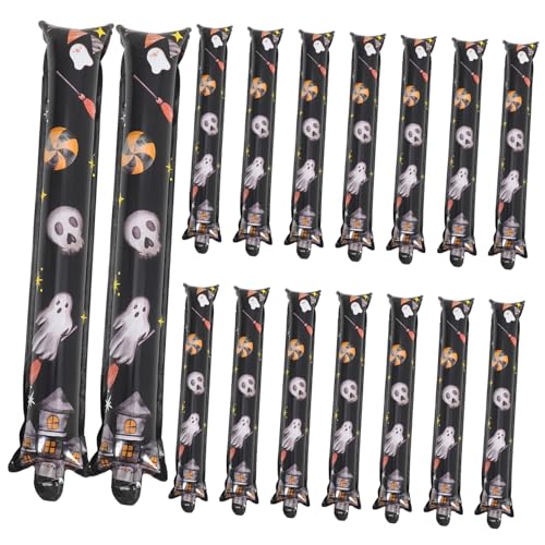 INOOMP 50 Stück Teiliges Halloween Ballonset mit Aluminiumfolie Stabile Ballonstäbe Kreative Gruselige Ballons für Haunted House Dekoration für Party und Fensterdeko INOOMP 50 Stück Teiliges Halloween Ballonset mit Aluminiumfolie Stabile Ballonstäbe Kreative Gruselige Ballons für Haunted House Dekoration für Party und Fensterdeko von INOOMP