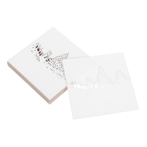 INOOMP 50 Stück Teiliges Weiße Schneemann tischkarten mit Filigranem Ausschnitt Wiederverwendbare Namensmarkisen für Weihnachtsfeier Robust Passend für Festliche Dinner und INOOMP 50 Stück Teiliges Weiße Schneemann tischkarten mit Filigranem Ausschnitt Wiederverwendbare Namensmarkisen für Weihnachtsfeier Robust Passend für Festliche Dinner und von INOOMP