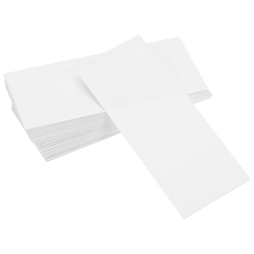 INOOMP 500 Stück Blanko-Preisetiketten: 75 x 35 mm, weiß, wiederbeschreibbare PVC-Display-Etiketten – wiederverwendbare und trocken abwischbare Etiketten, Warenregalschilder für von INOOMP