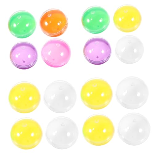 INOOMP 50Stücke Bunte Wiederverwendbare Kapseln Füllbare Runde Kugeln für Partys und Dekoration Kunststoff Spielzeugkugeln für Tombola und Goodie Bags INOOMP 50Stücke Bunte Wiederverwendbare Kapseln Füllbare Runde Kugeln für Partys und Dekoration Kunststoff Spielzeugkugeln für Tombola und Goodie Bags von INOOMP