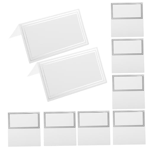 INOOMP 50Stücke Platzkarten für Hochzeiten und Partys Doppelseitige Tischkarten mit Glänzendem Design für Tischdekoration und Gästeführung INOOMP 50Stücke Platzkarten für Hochzeiten und Partys Doppelseitige Tischkarten mit Glänzendem Design für Tischdekoration und Gästeführung von INOOMP