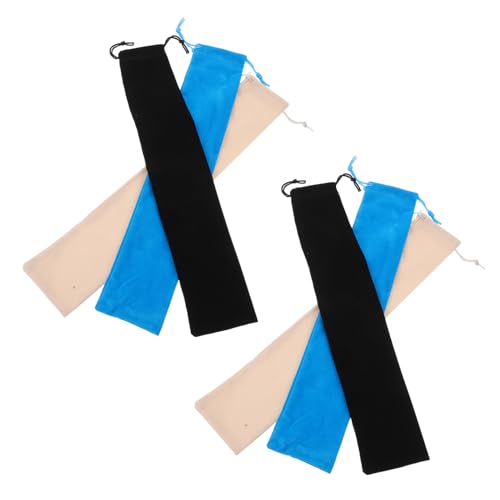 INOOMP 6 Stück Faltfächer Tasche aus Weichem Samt mit Kordelzug Große Fächerhülle in Schwarz und Blau Eleganter Schutzbeutel für Handfächer Organizer für Reisen Hochzeiten und Festivals INOOMP 6 Stück Faltfächer Tasche aus Weichem Samt mit Kordelzug Große Fächerhülle in Schwarz und Blau Eleganter Schutzbeutel für Handfächer Organizer für Reisen Hochzeiten und Festivals von INOOMP