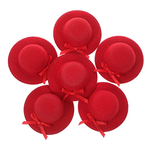 INOOMP 6 Stück Miniatur Hüte mit Schleife Dekorative Mini Hüte für Diy Bastelprojekte Weinflasche Puppenaccessoires Leicht und Zubehör für Partys und Kreative Dekorationen INOOMP 6 Stück Miniatur Hüte mit Schleife Dekorative Mini Hüte für Diy Bastelprojekte Weinflasche Puppenaccessoires Leicht und Zubehör für Partys und Kreative Dekorationen von INOOMP