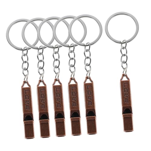 INOOMP 6 Stück Pfeife aus Messing Vogel Trainingspfeife Lagerpfeife Pfeifen im Freien Kleinkindpfeife Kinderpfeife Notfallpfeifen Überlebenspfeife Kupfer Dark Brown INOOMP 6 Stück Pfeife aus Messing Vogel Trainingspfeife Lagerpfeife Pfeifen im Freien Kleinkindpfeife Kinderpfeife Notfallpfeifen Überlebenspfeife Kupfer Dark Brown von INOOMP