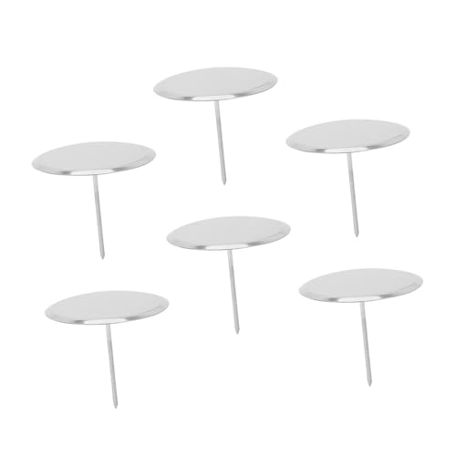 INOOMP 6 Stück Teiliges Edelstahl Tortenblumen nägel Wiederverwendbare Backwerkzeuge zum Einfachen Dekorieren von Kuchen und Cupcakes für DIY Zuckergussblumen und Tortendekoration von INOOMP