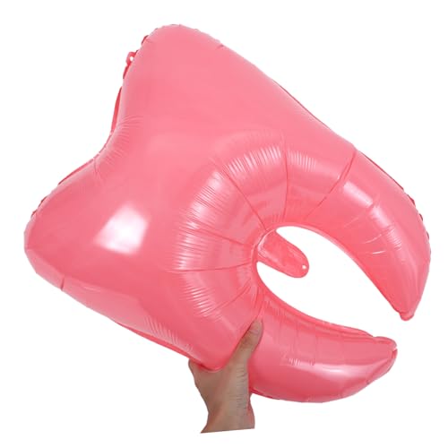 INOOMP 6 Stück Teiliges Großes Zahnform Stabile und Dekorative Partyballons Süße Cartoon zähne für Babyparty duschdeko Vielseitig für Wand Tür Fenster Langlebig und Sicher von INOOMP