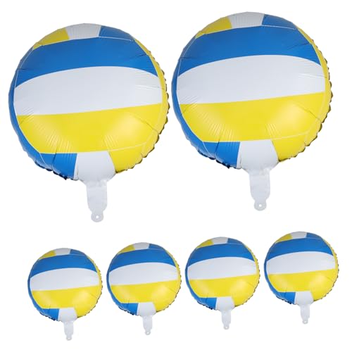 INOOMP 6 Stück Volleyball Ballon Deko für Sport Party Aufblasbare Volleyball Dekorationen für Geburtstagsfeiern Strand Events und Sportliche Anlässe INOOMP 6 Stück Volleyball Ballon Deko für Sport Party Aufblasbare Volleyball Dekorationen für Geburtstagsfeiern Strand Events und Sportliche Anlässe von INOOMP