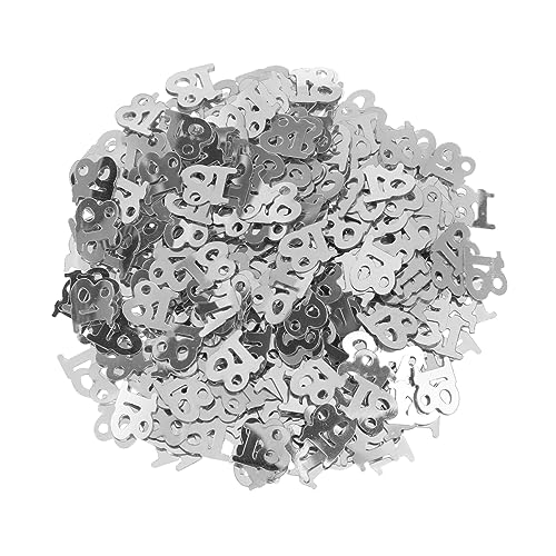 INOOMP 600Stück Silbergraues Konfetti für Geburtstagspartys Monochrome Tischdeko für Dekoration für Hochzeiten Feiern und DIY Projekte INOOMP 600Stück Silbergraues Konfetti für Geburtstagspartys Monochrome Tischdeko für Dekoration für Hochzeiten Feiern und DIY Projekte von INOOMP