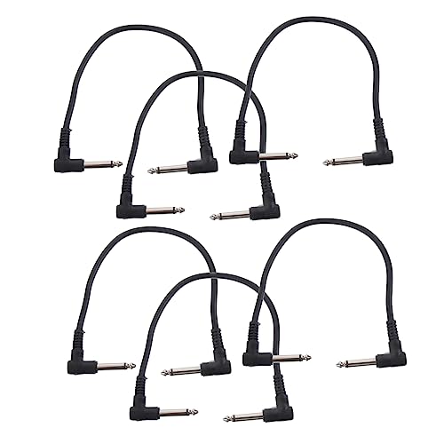 INOOMP 6Stücke Teiliges Gitarren Patchkabel Klinkenkabel für Gitarre Bass und Effektgeräte Langlebig Robust Außenhülle Stabiler Klangübertragungsqualität INOOMP 6Stücke Teiliges Gitarren Patchkabel Klinkenkabel für Gitarre Bass und Effektgeräte Langlebig Robust Außenhülle Stabiler Klangübertragungsqualität von INOOMP