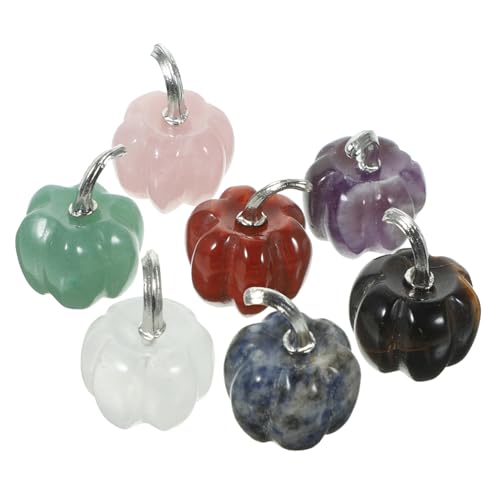 INOOMP 7 Stück Teiliges Natürlicher Kristall Kürbis Dekoration für Erntedankfest Herbst Ornamente für Hochzeiten Partys und Heimdekoration Schwarzer Geschenkbox INOOMP 7 Stück Teiliges Natürlicher Kristall Kürbis Dekoration für Erntedankfest Herbst Ornamente für Hochzeiten Partys und Heimdekoration Schwarzer Geschenkbox von INOOMP