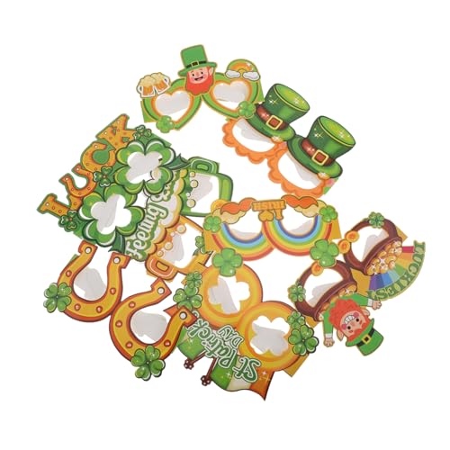 INOOMP 8 Stück Brillen Requisiten st. Patricks Tagesbrille Fotokabine zum St. Patrick's Day st. Patrick's Day Gastgeschenke st. Patrick's Day Partyzubehör Papier INOOMP 8 Stück Brillen Requisiten st. Patricks Tagesbrille Fotokabine zum St. Patrick's Day st. Patrick's Day Gastgeschenke st. Patrick's Day Partyzubehör Papier von INOOMP