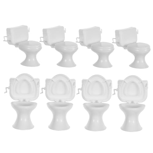 INOOMP 8 Stück Puppenhaus-Badezimmer-Accessoires dekoratives Mini-Modell Zubehör für Puppenhäuser Badezimmermodell Miniaturen Puppenbadezimmermöbel kleine Hausmöbel Plastik Weiß INOOMP 8 Stück Puppenhaus-Badezimmer-Accessoires dekoratives Mini-Modell Zubehör für Puppenhäuser Badezimmermodell Miniaturen Puppenbadezimmermöbel kleine Hausmöbel Plastik Weiß von INOOMP