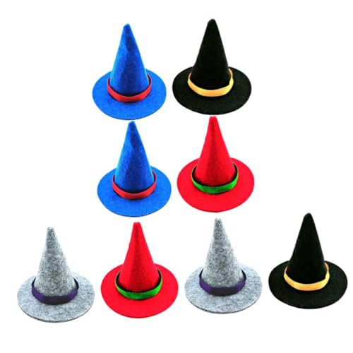 INOOMP 8 Stück Teiliges Mini Hexenhut für Halloween DIY Dekoration Bunte Kleine Puppenhüte in Rot Schwarz Blau und Geeignet für Flaschen Bastelprojekte und Puppen Detailreiche INOOMP 8 Stück Teiliges Mini Hexenhut für Halloween DIY Dekoration Bunte Kleine Puppenhüte in Rot Schwarz Blau und Geeignet für Flaschen Bastelprojekte und Puppen Detailreiche von INOOMP