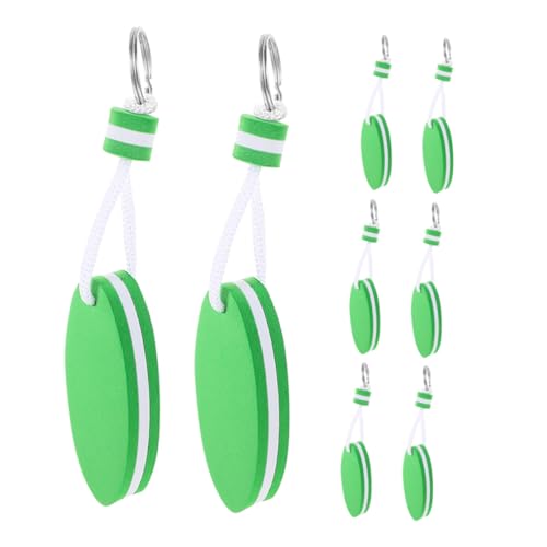INOOMP 8 Stück Teiliges Ovale EVA Schwimmende Schlüsselanhänger in Grün Wasserfester Boot Keyring für Kajak Angeln Surfen Segeln und Outdoor Wassersport INOOMP 8 Stück Teiliges Ovale EVA Schwimmende Schlüsselanhänger in Grün Wasserfester Boot Keyring für Kajak Angeln Surfen Segeln und Outdoor Wassersport von INOOMP