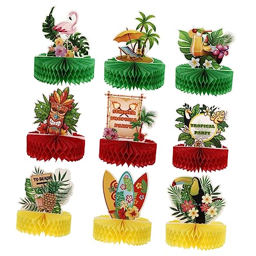 INOOMP 9 Stück Flamingo-Ornamente Bienenwabe Tropisch Dekorationen Party Aha Mittelstücke Strand Hawaiische Tischdeko Hawaii-tischdekoration Hawaii-wabendekore Hawaii-tischwabe Papier INOOMP 9 Stück Flamingo-Ornamente Bienenwabe Tropisch Dekorationen Party Aha Mittelstücke Strand Hawaiische Tischdeko Hawaii-tischdekoration Hawaii-wabendekore Hawaii-tischwabe Papier von INOOMP