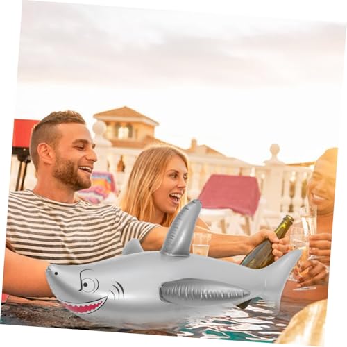 INOOMP Aufblasbarer Hai Poolspielzeug aus Hochwertigem Lebensecht und Langlebig Deko für Meerjungfrau Geburtstagspartys Geeignet für Indoor und Outdoor Wasserspaß von INOOMP