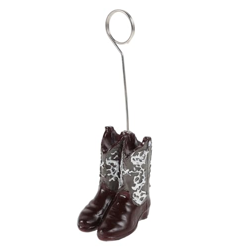 INOOMP Cowboy -Boots -Nachrichtenclip Wiederverwendbarer Memo -Halter Streichholzhalter für Cowboystiefel westliche Tafelaufsätze Herren Cowboystiefel Bild steht Harz INOOMP Cowboy -Boots -Nachrichtenclip Wiederverwendbarer Memo -Halter Streichholzhalter für Cowboystiefel westliche Tafelaufsätze Herren Cowboystiefel Bild steht Harz von INOOMP