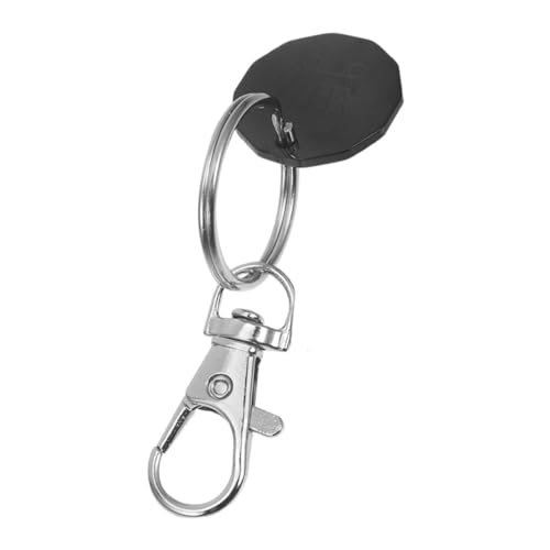 INOOMP Einkaufswagen Chip Schlüsselanhänger aus Abnehmbarer Trolley Token Halter Praktischer Schlüsselring für Supermärkte Handlicher Einkaufswagen Chip für Schlüssel und Taschen Schwarz INOOMP Einkaufswagen Chip Schlüsselanhänger aus Abnehmbarer Trolley Token Halter Praktischer Schlüsselring für Supermärkte Handlicher Einkaufswagen Chip für Schlüssel und Taschen Schwarz von INOOMP