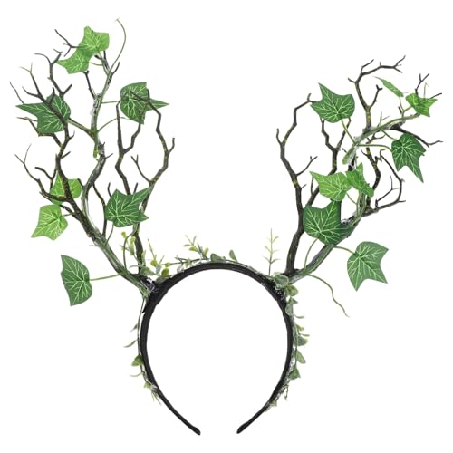 INOOMP Feen-Elfen-Stirnband: Geweih-Baumzweig-Stirnband – Kunstblatt-Kopfschmuck – Halloween-Weihnachtsfest-Feenkostüm-Haarband für Party-Dekoration INOOMP Feen-Elfen-Stirnband: Geweih-Baumzweig-Stirnband – Kunstblatt-Kopfschmuck – Halloween-Weihnachtsfest-Feenkostüm-Haarband für Party-Dekoration von INOOMP