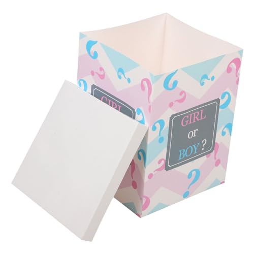 INOOMP Geschlecht Offenbaren Box für Jungen oder Dekorative Balloon Box für Gender Reveal Party und Shower Papierbox für Überraschungsballons Party von INOOMP
