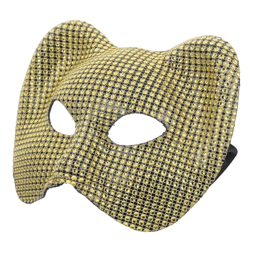 INOOMP Halbgesichts Leoparden Maske mit Schmucksteinen Dekorative Tiermaske für Karneval Cosplay Maskenball und Bühnenauftritte Einfache Anwendung Auffälliges Design für Frauen und INOOMP Halbgesichts Leoparden Maske mit Schmucksteinen Dekorative Tiermaske für Karneval Cosplay Maskenball und Bühnenauftritte Einfache Anwendung Auffälliges Design für Frauen und von INOOMP