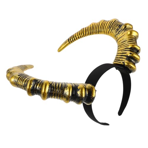 INOOMP Halloween Teufelshörner Haarreif Goldener RAM Horns Headband Cosplay Party Zubehör für Mädchen Jungen Festliche Verkleidung Karneval Geburtstagsfeier INOOMP Halloween Teufelshörner Haarreif Goldener RAM Horns Headband Cosplay Party Zubehör für Mädchen Jungen Festliche Verkleidung Karneval Geburtstagsfeier von INOOMP