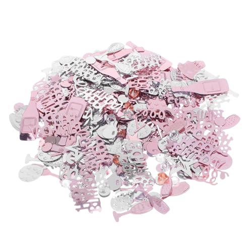 INOOMP Happy Birthday Konfetti Tischdeko Bunte Papierstreusel für Geburtstagsparty Dekorationen Tischstreu Festliche Feiern Shower Party Accessoire von INOOMP