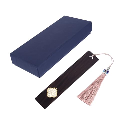 INOOMP Holz Lesezeichen mit Chinesischem Wolkenmotiv Dekorativ und Langlebig Stilvoller Geschenkartikel für Leser Studenten und Freunde als Souvenir oder Hochzeitsgeschenk von INOOMP