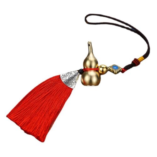 INOOMP Kupfer Kürbis Auto Hänger mit Quaste Leichte Langlebige Auto Innenausstattung Glücksbringer und Dekoratives Calabash Ornament für Fahrzeug Schützt vor Unglück Rot INOOMP Kupfer Kürbis Auto Hänger mit Quaste Leichte Langlebige Auto Innenausstattung Glücksbringer und Dekoratives Calabash Ornament für Fahrzeug Schützt vor Unglück Rot von INOOMP