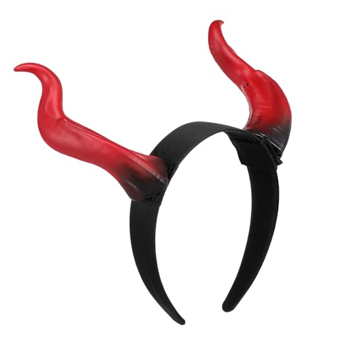 INOOMP Leichter Teufelshörner Haarreif aus PP Material Einzigartiges Halloween Cosplay Stirnband für Damen Komfortabel und Langlebig für Karneval Fasching Mardi Gras und Partys von INOOMP