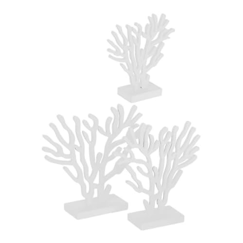 INOOMP Mediterrane Korallen Dekofigur Weiß Holzornament im Meeresstil Tischdekoration Kinderzimmer Meeresthema Kreatives Wohnaccessoire für Strand und Sommerpartys INOOMP Mediterrane Korallen Dekofigur Weiß Holzornament im Meeresstil Tischdekoration Kinderzimmer Meeresthema Kreatives Wohnaccessoire für Strand und Sommerpartys von INOOMP