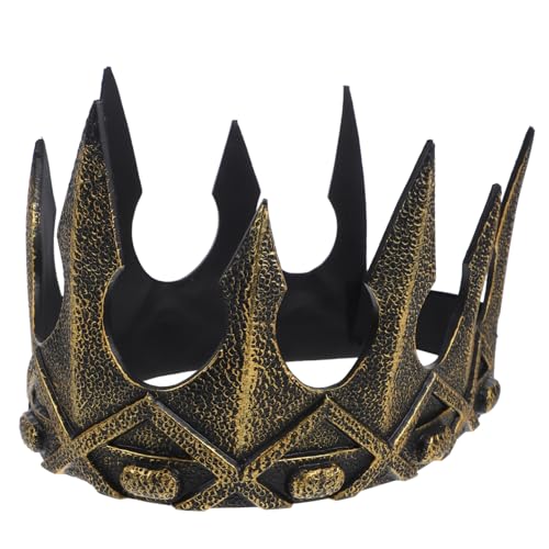 INOOMP Mittelalterliche Königskrone Cosplay Kopfschmuck Schaumstoff Flexibel Für Herren Bühnenperformance Halloween Party Zubehör INOOMP Mittelalterliche Königskrone Cosplay Kopfschmuck Schaumstoff Flexibel Für Herren Bühnenperformance Halloween Party Zubehör von INOOMP