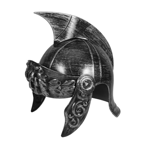 INOOMP Mittelalterlicher Ritterhelm Cosplay Helm Soldaten Kopfbedeckung Historische Detailgetreue Rüstung Halloween Kostüm Zubehör für Themenpartys und Theateraufführungen von INOOMP