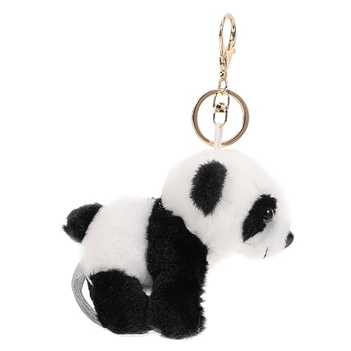 INOOMP Panda Schlüsselanhänger Dekoration Süßer Plüsch Schlüsselring für Taschen Geldbörsen und Rucksäcke Partygeschenk von INOOMP