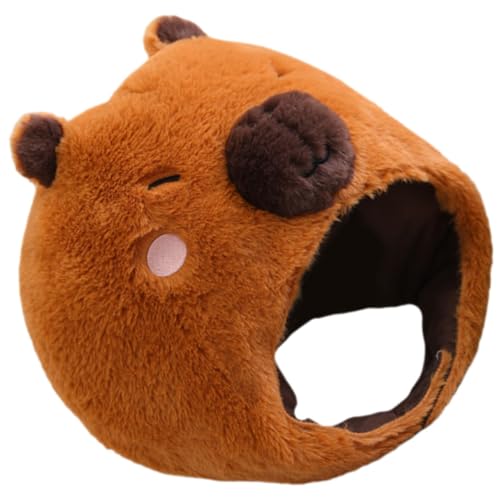 INOOMP Plüsch Tier Hut Lustiges Kopfteil für Festival Kostümparty Weiche für Fotoshootings und Aufführungen Wasserschwein Design von INOOMP
