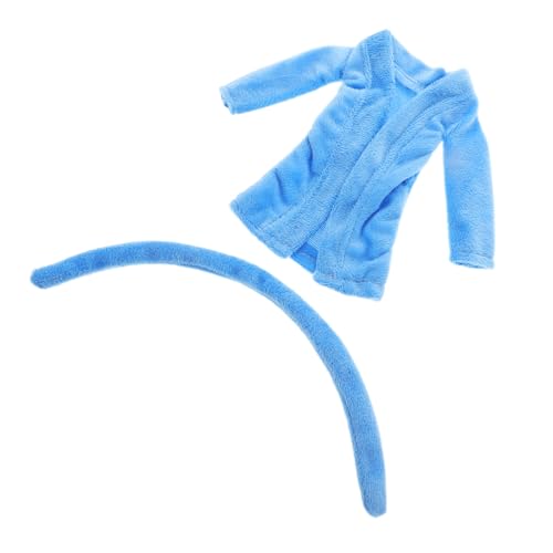 INOOMP Robe Accessoires Mini Doll Robe Kleidung Mini-Puppen-Morgenmantel Puppenbademantel Minikleidung Mini-Bademantel für Puppenkleidung Puppenrock Stoff Sky-Blue INOOMP Robe Accessoires Mini Doll Robe Kleidung Mini-Puppen-Morgenmantel Puppenbademantel Minikleidung Mini-Bademantel für Puppenkleidung Puppenrock Stoff Sky-Blue von INOOMP