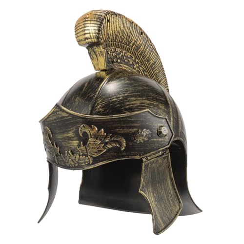 INOOMP Römischer Soldatenhelm Goldener Kostümhelm für Cosplay Mittelalterliche Kopfbedeckung Zubehör für Partys und Historische Veranstaltungen Auffällig INOOMP Römischer Soldatenhelm Goldener Kostümhelm für Cosplay Mittelalterliche Kopfbedeckung Zubehör für Partys und Historische Veranstaltungen Auffällig von INOOMP